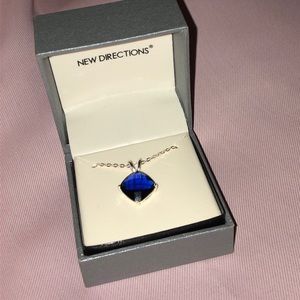 Blue stone necklace